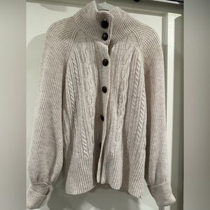 J.Crew Cardigan cable sweater L